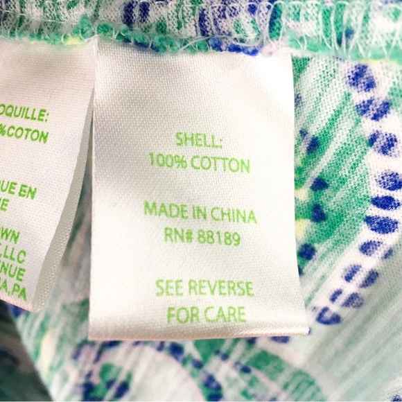 Lilly Pulitzer Womens Marlowe Blue Sleeveless Paisley Tank Top XS  Summer - Picture 3 of 4